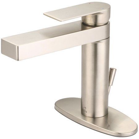 OLYMPIA Single Handle Lavatory Faucet in PVD Brushed Nickel L-6000-WD-BN